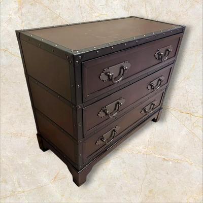 Trunk Style Three Drawer Accent Chest