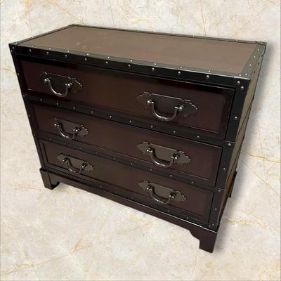 Trunk Style Three Drawer Accent Chest