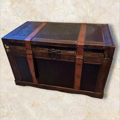 Two Vintage Style Decorative Storage Trunks
