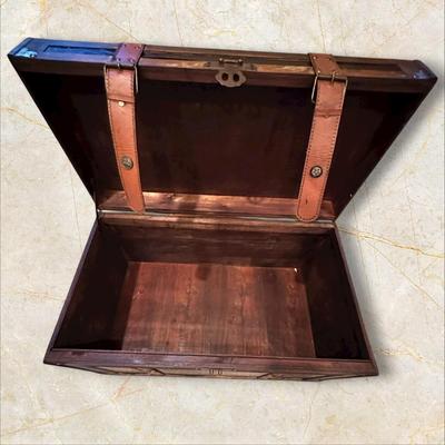 Two Vintage Style Decorative Storage Trunks