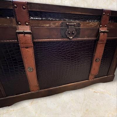 Two Vintage Style Decorative Storage Trunks