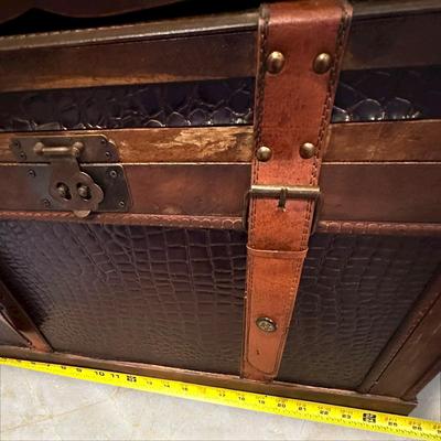 Two Vintage Style Decorative Storage Trunks