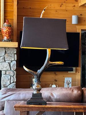 Stag Horn Antler Table Lamp Choice #1