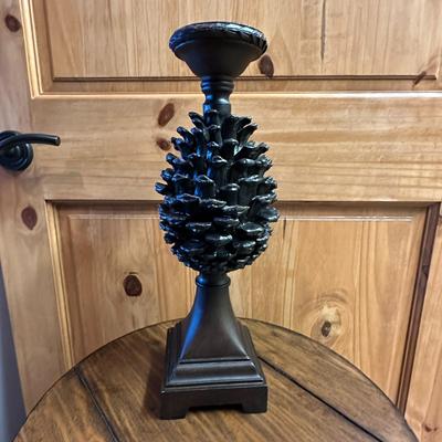 Large Pine Cone Candle Holder 17" Tall Choice #1