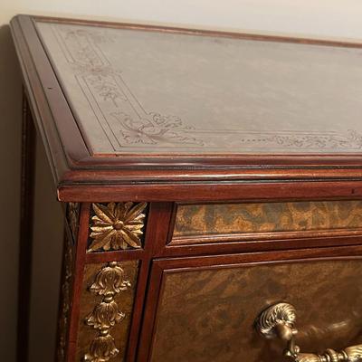 Eglomise Handcrafted 3 Drawer Dresser by Theodore Alexander (BR2)
