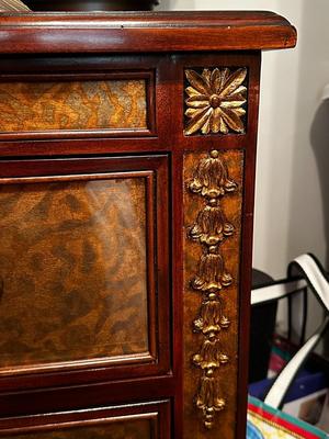 Eglomise Handcrafted 3 Drawer Dresser by Theodore Alexander (BR2)