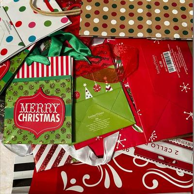 Large Bag of Christmas Wrapping Materials