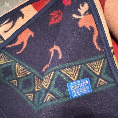 Pendleton Wool Elk/Moose Cabin Mountain Blanket #1
