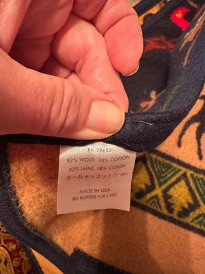 Pendleton Wool Elk/Moose Cabin Mountain Blanket #2