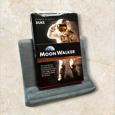 Soft Blue Bookstand For Bedtime Reading