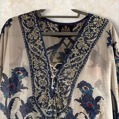 2 Womens Boho Blouses L & XL
