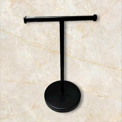 Black Metal Towel Stand for Bathroom