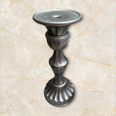 Silver Candle Holder with Candle from Pottery Barn
