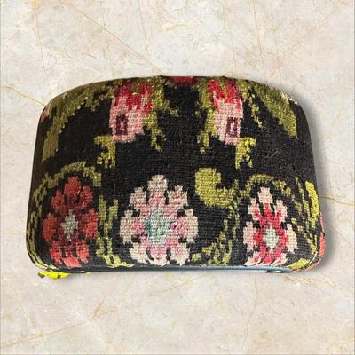 Fabric Floral Foot Stool