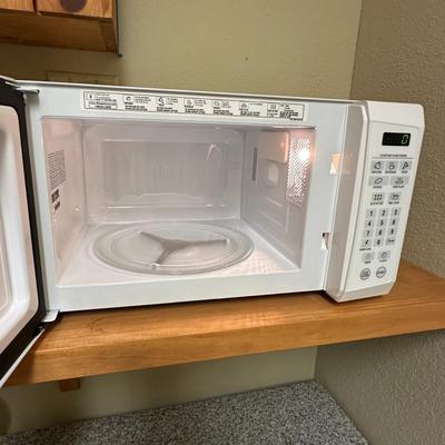 GE White Microwave