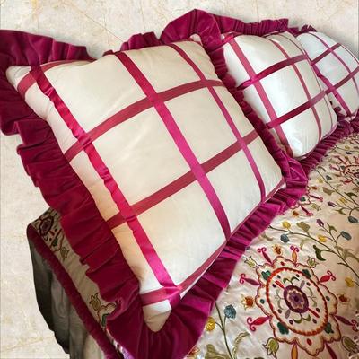 King Bed Custom Made Bedding and Pillows