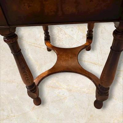 Small Wood End Table / Sliding Desk Ledge and Drawer