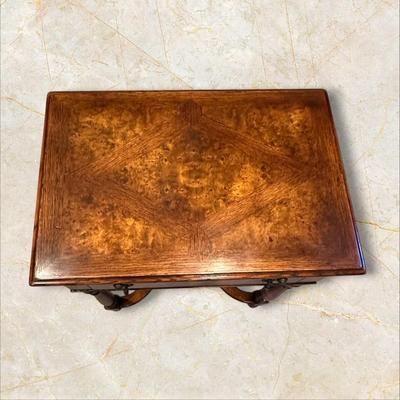 Small Wood End Table / Sliding Desk Ledge and Drawer