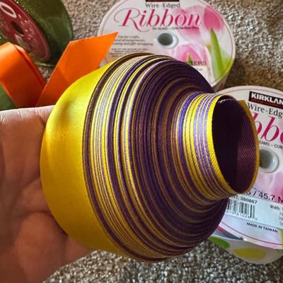 A Lotta Ribbon! Birthday, Balloons, Bright Colors, Large Pink