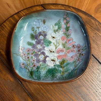 Pottery Floral Dish by Chelsea Pottery England