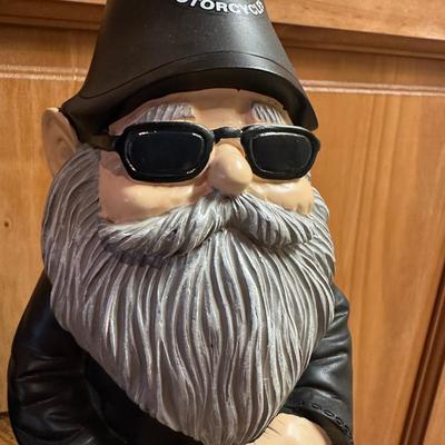 Pair of Harley Davidson Gnome Figurines