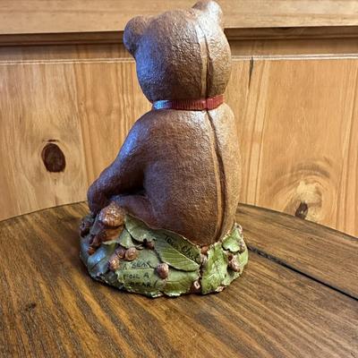 Tom Clark and Bear Figurine (nose chipped) 8" Tall