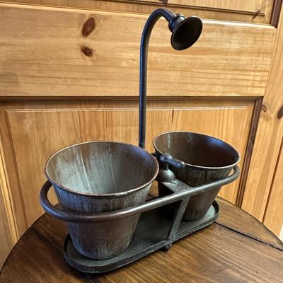 Metal Bathroom Accessory with Removable Cups