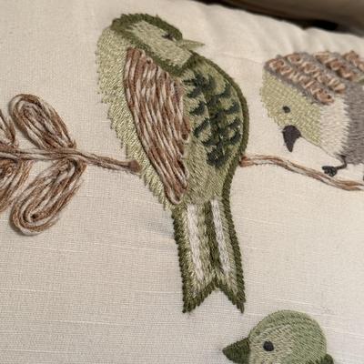 Two Pier 1 Imports Birds Throw Pillows