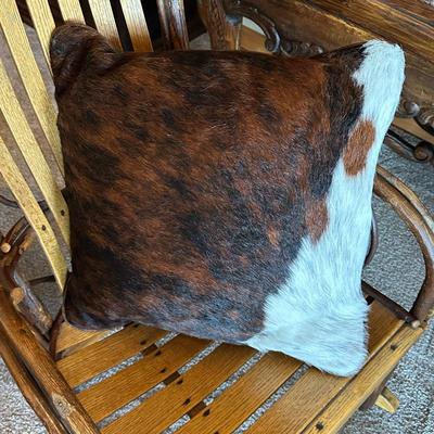 Animal Hide Throw Pillow 20" Square