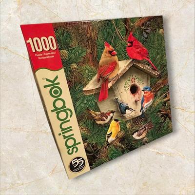 Box of Puzzles, 1 Sealed w Wood Pieces