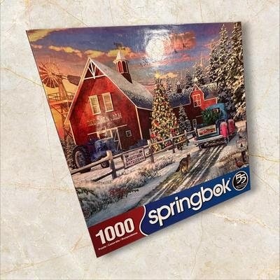 Box of Puzzles, 1 Sealed w Wood Pieces
