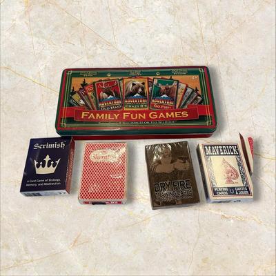 Box of Games, Cards, Dice, Container