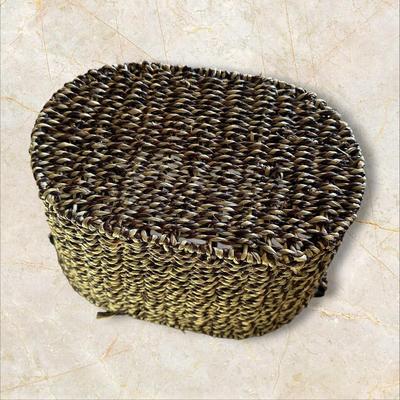*2 Woven Baskets with Handles