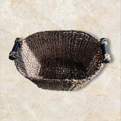 *2 Woven Baskets with Handles