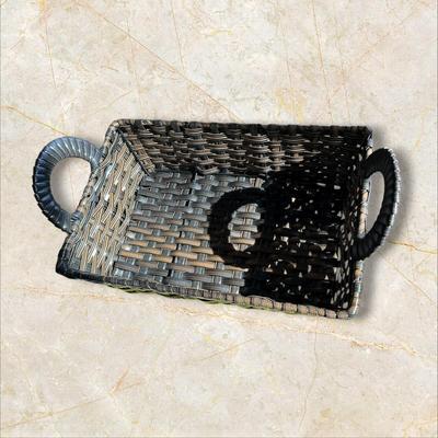 *2 Woven Baskets with Handles