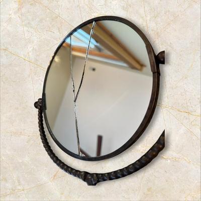 Heavy Metal Bear Vanity Mirror (back of mirror is cracked)