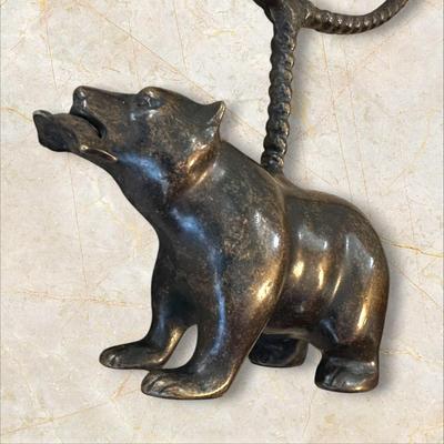 Heavy Metal Bear Vanity Mirror (back of mirror is cracked)