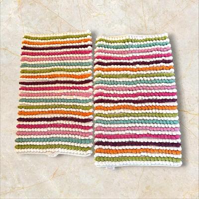 2 Popcorn Colorful Rug Mats