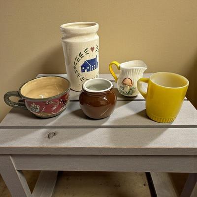 Lot of 5 Assorted Vintage Dishware, Serving