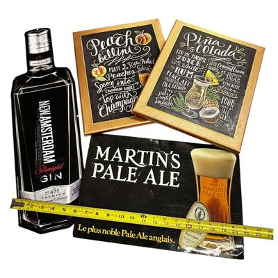 Man Cave or Bar Display Items Lot of 4