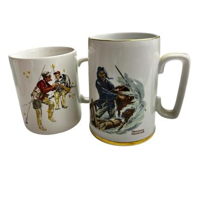 Lot of 7 Mugs Normal Rockwell and Others