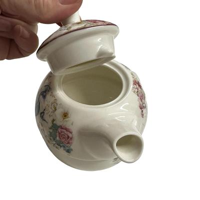 Lot of 2 Ceramic Tea Pitchers and a Small Bowl