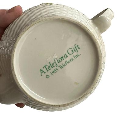 Lot of 2 Ceramic Tea Pitchers and a Small Bowl