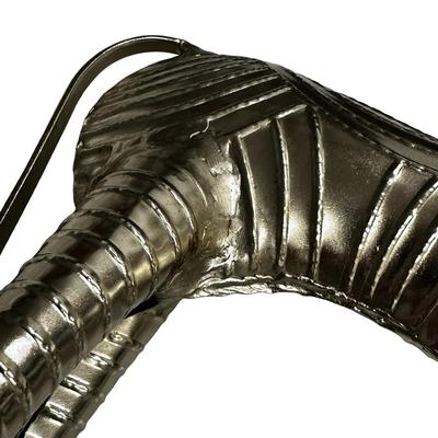 Metal Zebra Sculpture in Brutalist Style 15" Tall