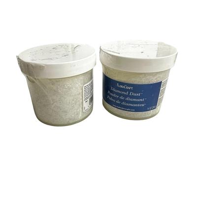 2 Large Sealed Jars of FloralCraft Diamond Dust