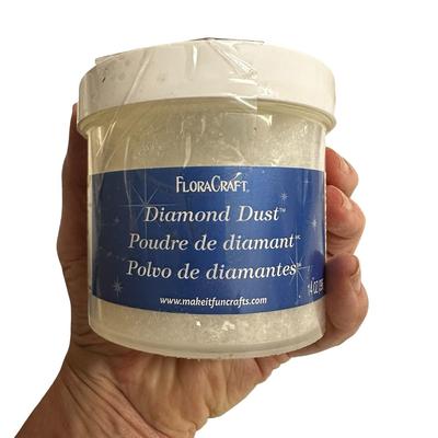 2 Large Sealed Jars of FloralCraft Diamond Dust