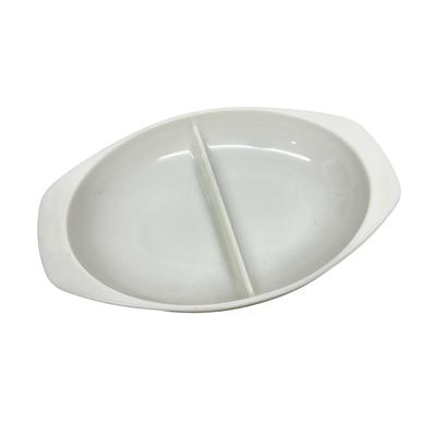 White Divided Pyrex Dish