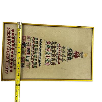 Vintage Hand Stitched Christmas Artwork