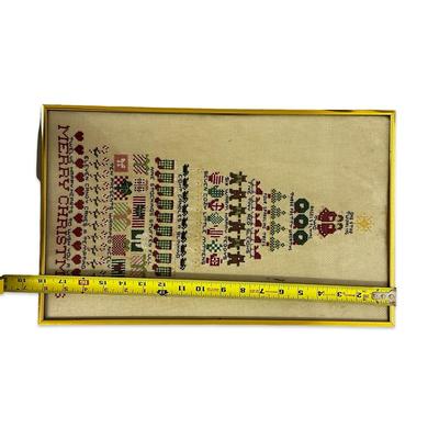 Vintage Hand Stitched Christmas Artwork