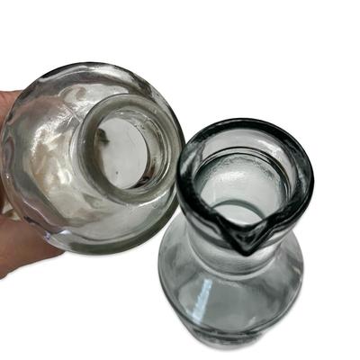 Glass Recycled Pouring Bottle and Jar with Cork